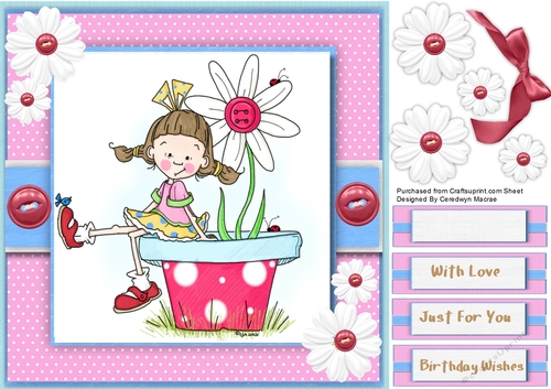 Little Pollys Pink Flower 