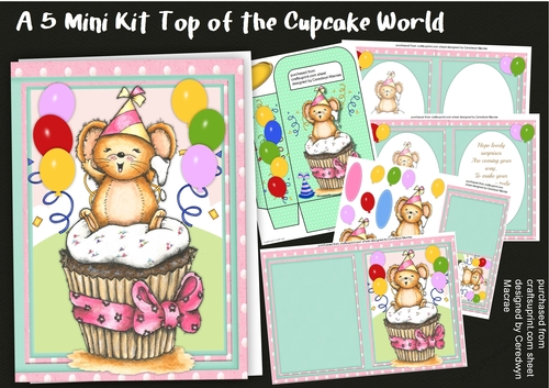 A5 Mini Kit, Top of the Cupcake World