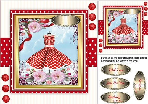 Beautiful Red Polka dress 