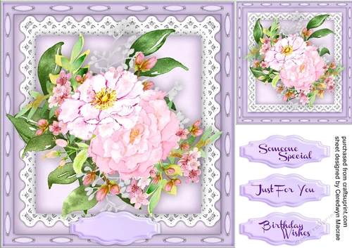 Beautiful Pink Roses on a Kadare Mat