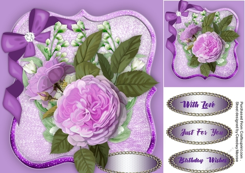Lovely Lilac Roses and Jasmine 