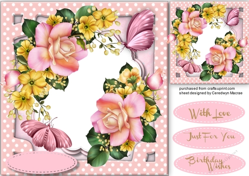 Beautiful Mamas Flower and Butterflys 