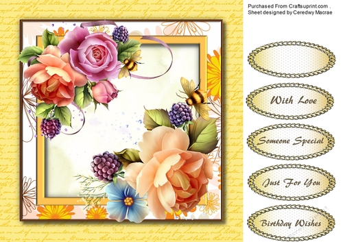 Beautiful English Roses and Fruits,