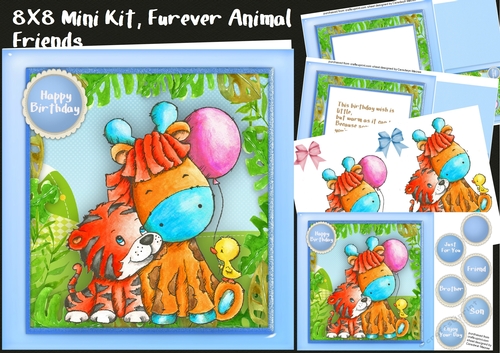 8x8 Mini Kit, Furever Animal Friends 