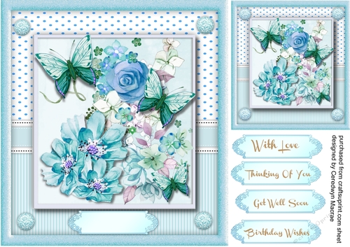 Beautiful Blue Garden Wispers