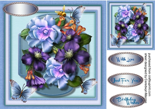 Summer Flowers and Butterflys