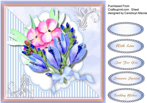 Beautiful Water Coloured Mixd flowers
