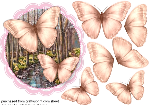 Beautiful Golden Butterflies