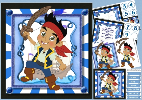 8x8 Mini Kit, Ahoy , Jake the Pirate 