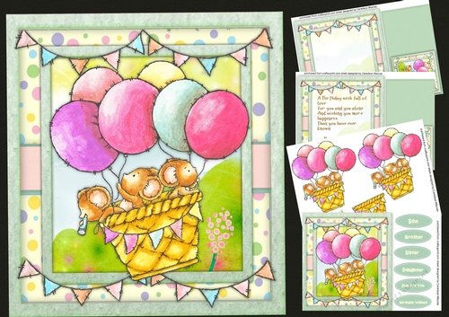 8x8 Mini kit, Fly Away with Me Mice 