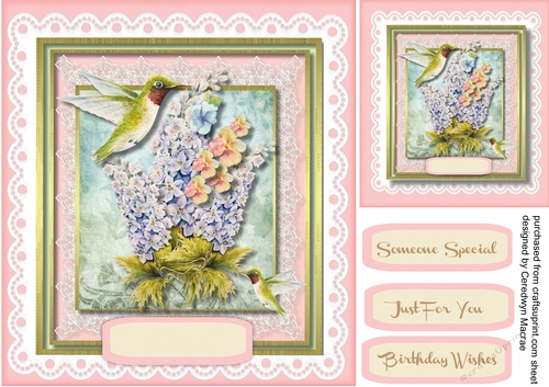 Beautifuol Humming Bird and Lilac
