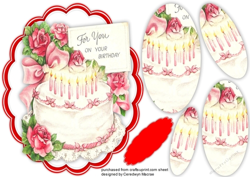Beautiful Pyramid Birthday Topper 1