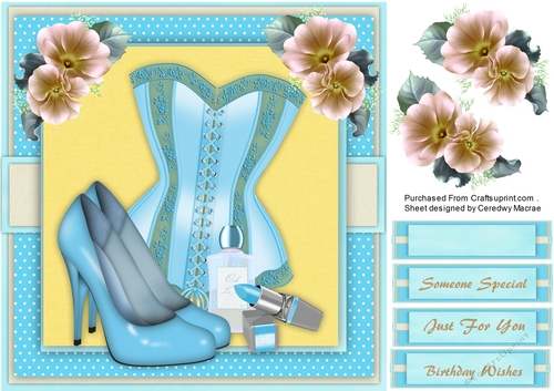 Beautiful Aqua bask and makeup
