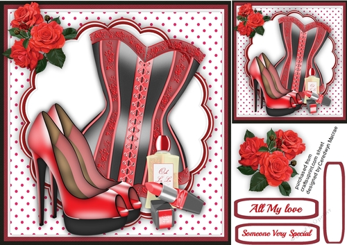 Beautiful Sexy red Bask and roses 