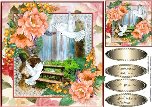 Doves In The garden
