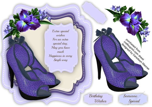 Beautiful Lilac Shoes and Birthday Wishes