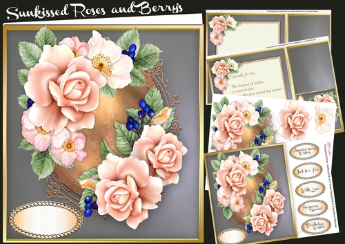 8x8 Mini Kit, Sunkissed roses and Berrys