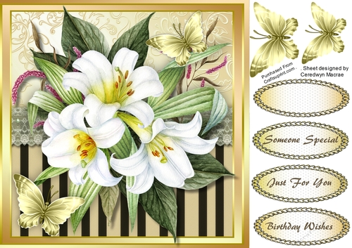 Beautiful Llillys and Butterflys 4