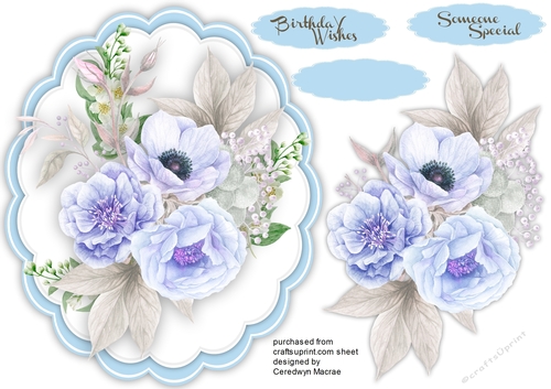 Beautiful Blue Roses and Jasmine