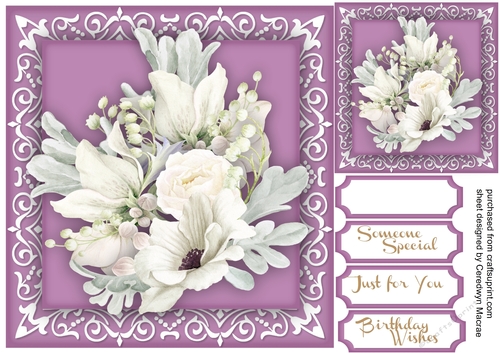 Stunning Anemones on a Inlet Mat 