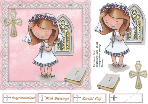 Comformation or Baptism , girl