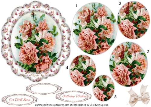 Beautiful Roses in a Rose Frame ( Pyramid)