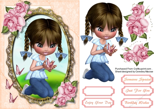 Little Butterfly Girl 