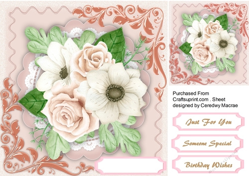 Beautiful Roses and Anemones 