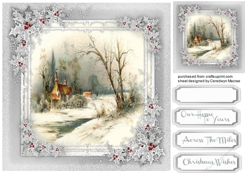 Beautiful Traditional Christmas  ( Silver )