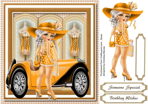 Fashion Girl in Yellow 