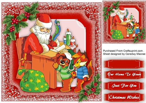 Santa and The Children 