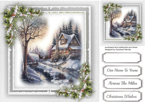 Beautiful Christmas Snow Scene