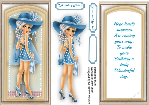 Cute Glamour Girl 1, with Verse 