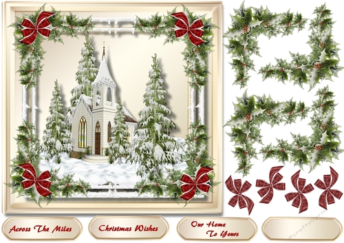 Beautiful Church in the Snow 