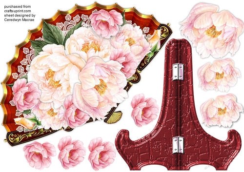 Beautiful Fan and Mixed Roses
