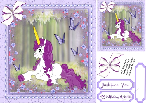 Beautiful Unicorn and Butterflys 1