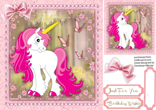 Beautiful Unicorn and Butterflys  2 