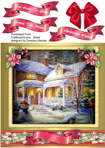 Beautiful Cottage in the Snow 