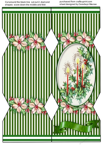 D.L Christmas Cracker Card