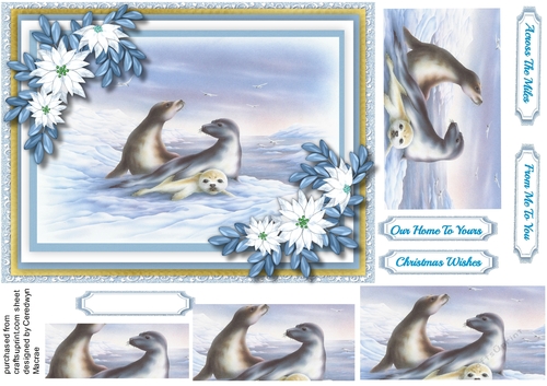Beautiful Artic Scene 2 Pyramid Seals