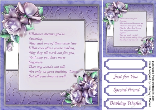 To a Special Daughter or Friend 