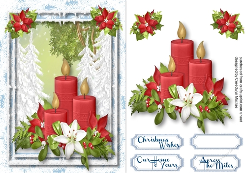A5 Candles in the snow 