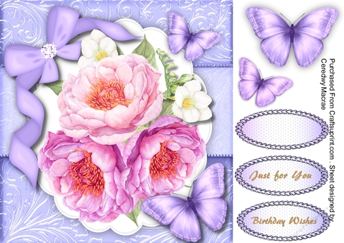 LilacRoses and Butterflys 