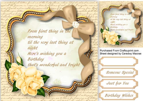 Beautiful Bracket with Roses and Bow  3
