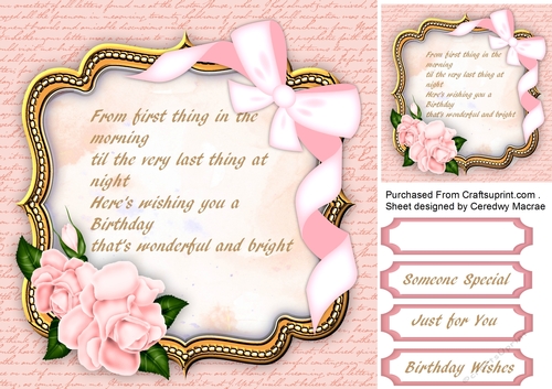 Beautiful Bracket with Roses and Bow  6