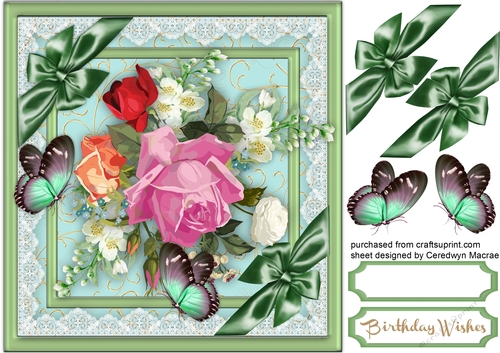 Beautifull Butterflys and Roses 1