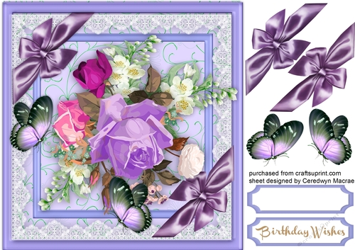 Beautifull Butterflys and Roses  2 