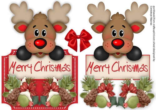 Over The Edge , Reindeer greetings , Red