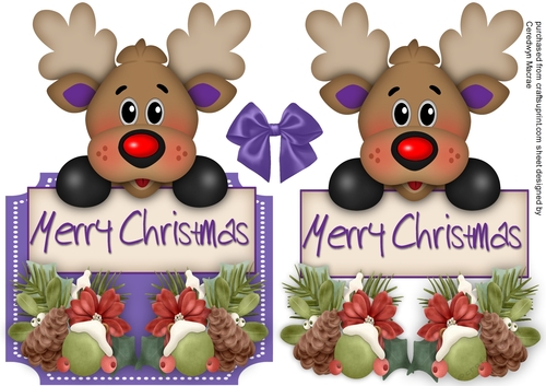 Over The Edge , Reindeer greetings , Lilac