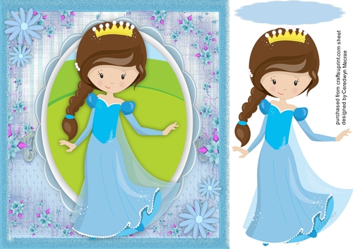 Beautiful Princess in Blue